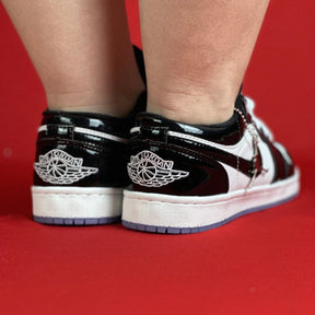 Air Jordan 1 Low Black White Vinil