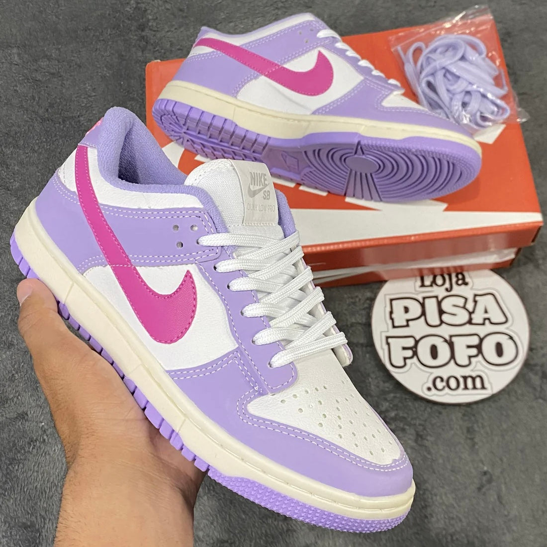 Dunk Low Lilás & Rosa