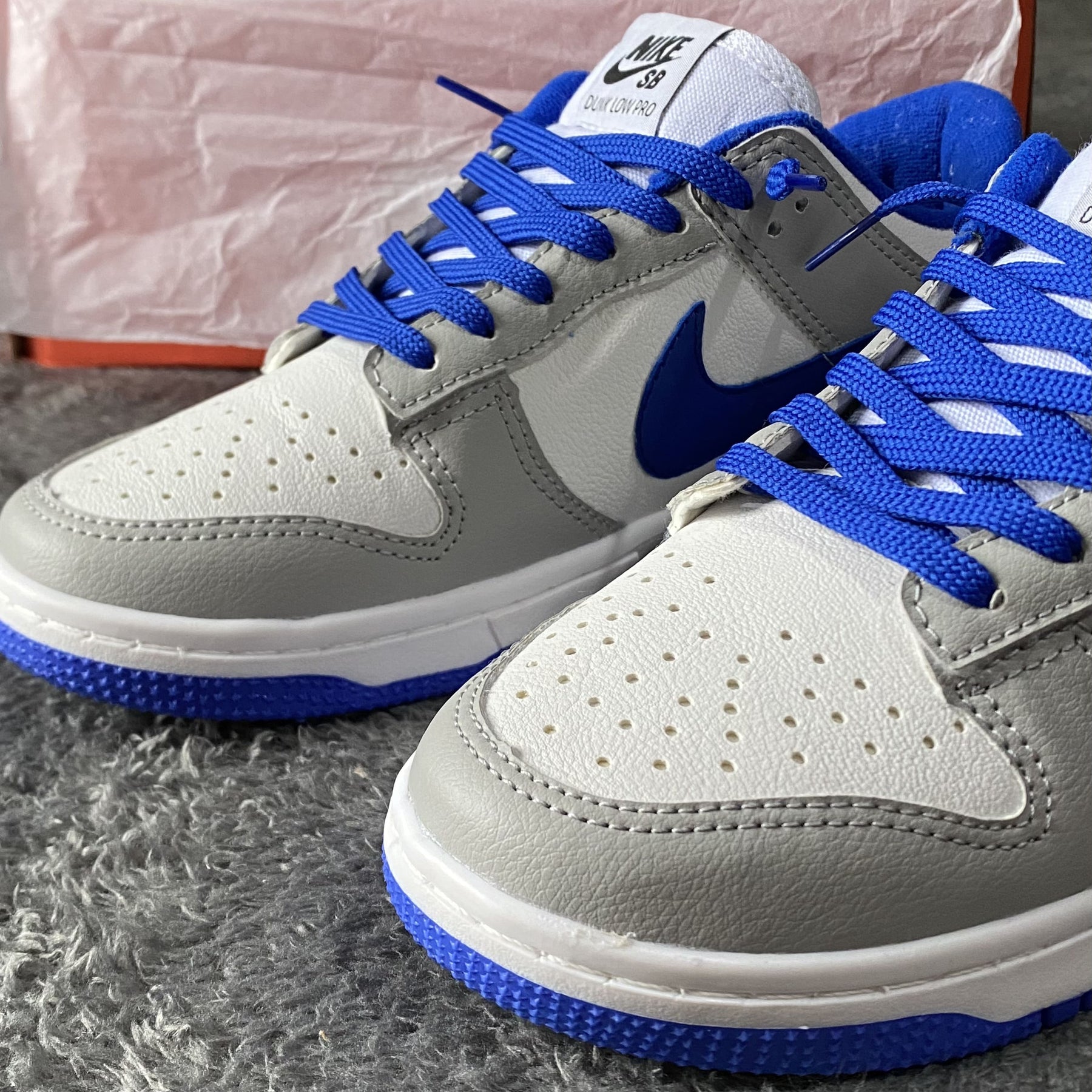 Dunk Low Cinza & Azul