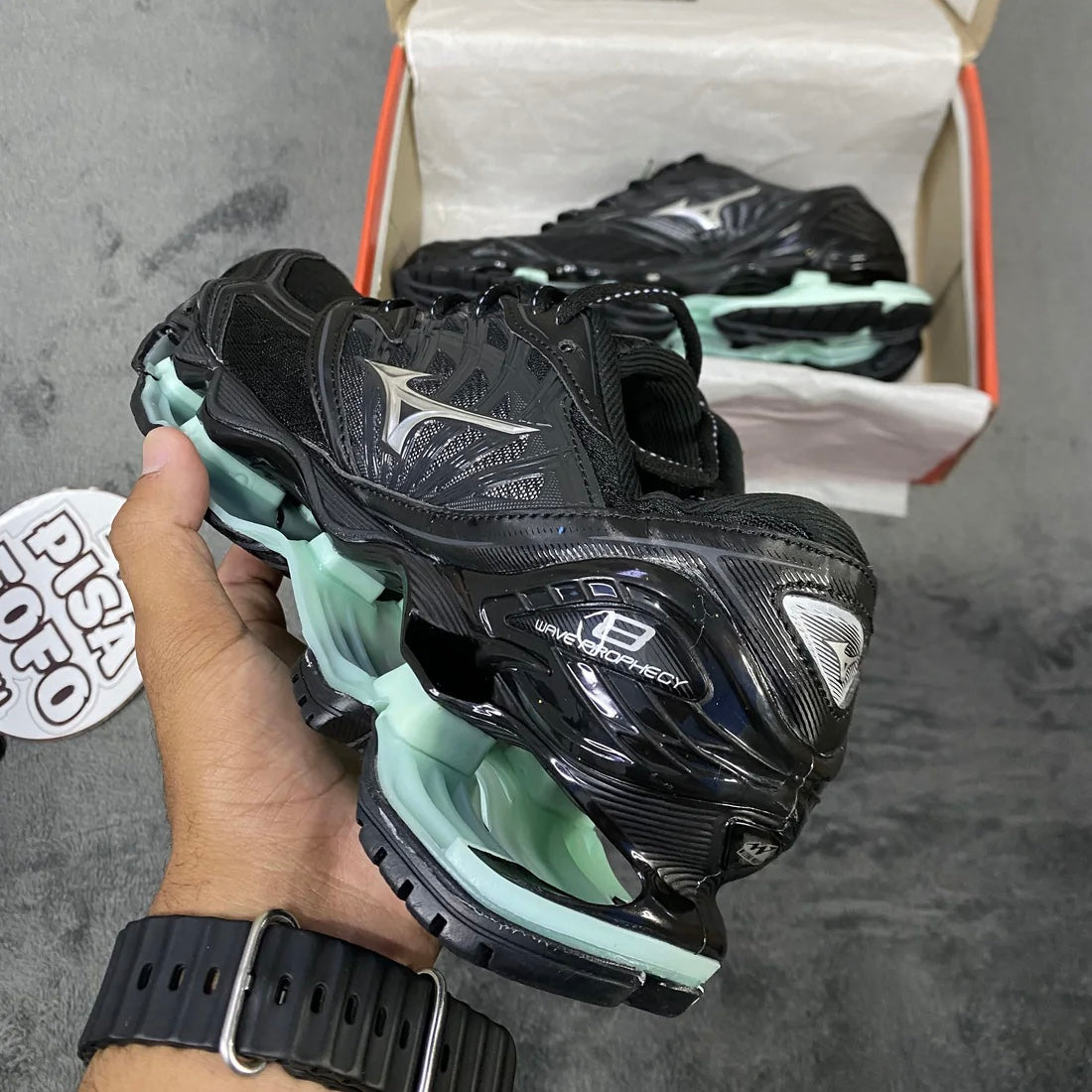 Mizuno Wave Prophecy 8 Preto & Verde