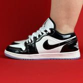 Air Jordan 1 Low Black White Vinil