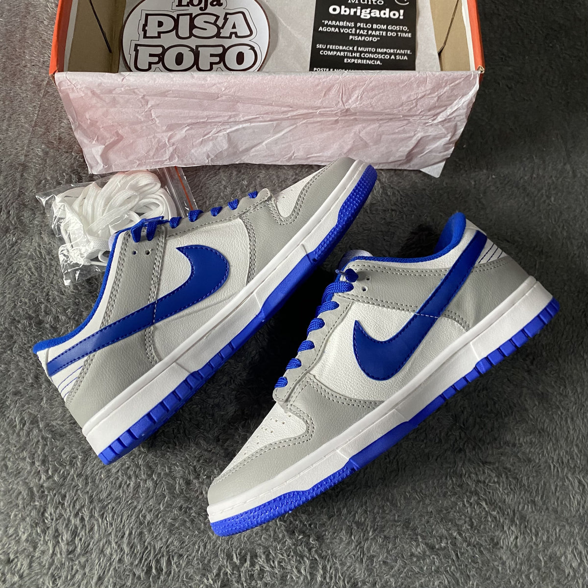 Dunk Low Cinza & Azul