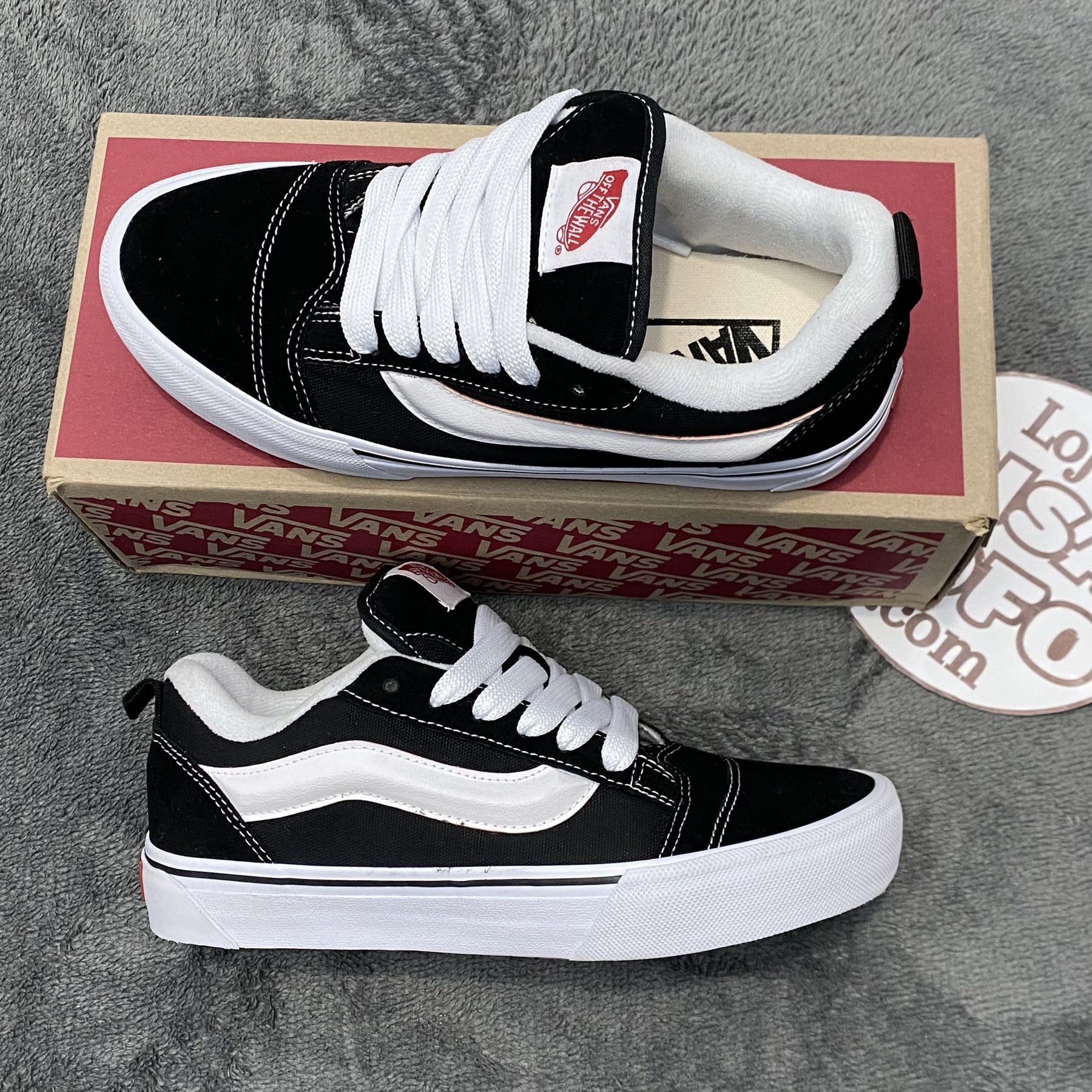 Vans Knu Skool Black White