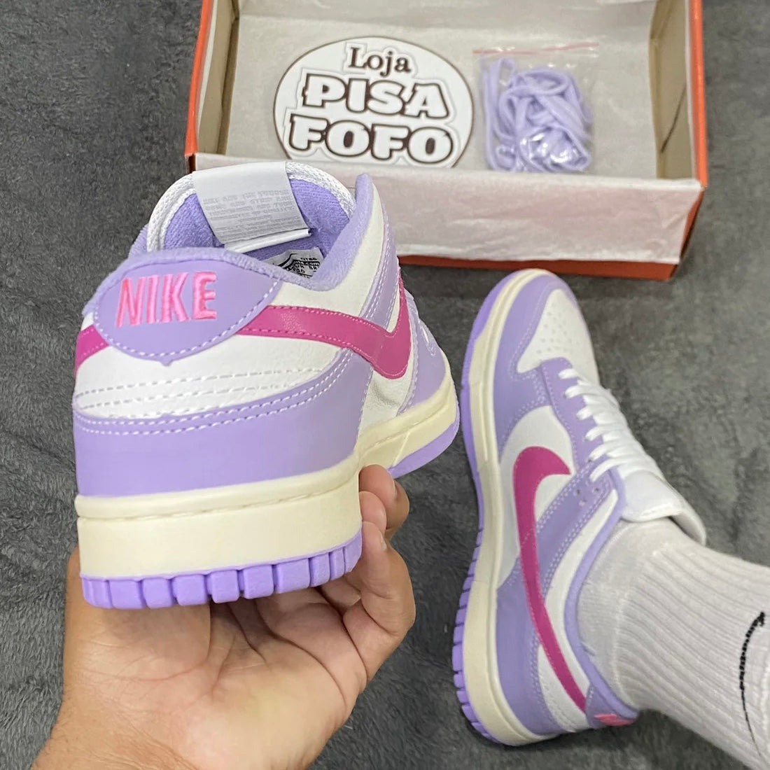 Dunk Low Lilás & Rosa