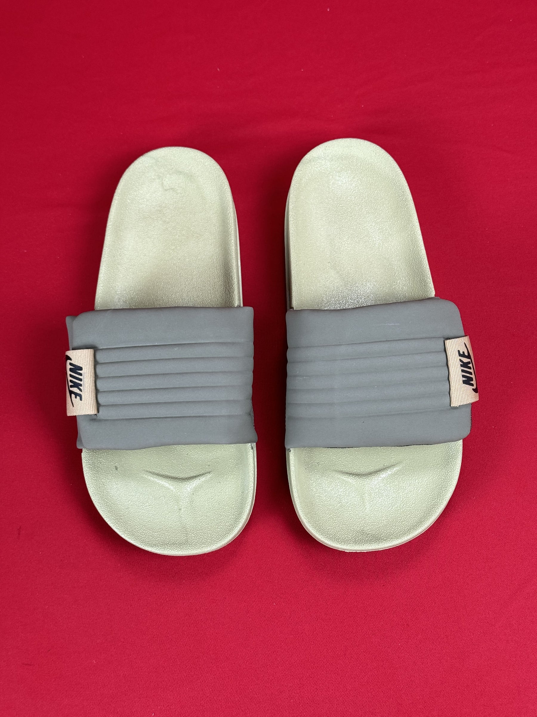 Chinelo Slide Verde & Cinza